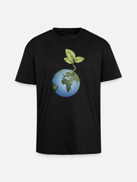 in the soil unfolds - Unisex Oversized Heavyweight T-shirt - black