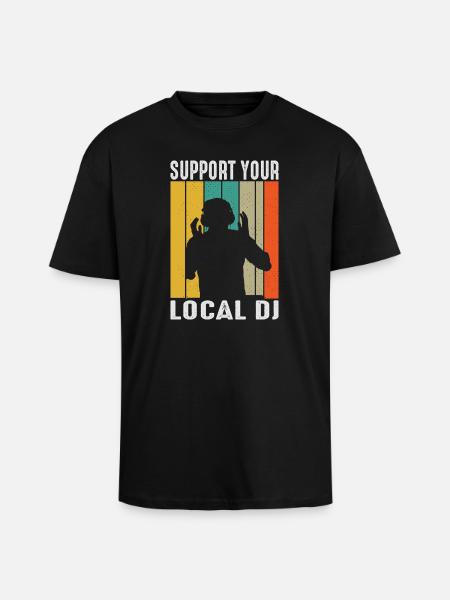 DJ Outfit Gifts - Unisex Oversized Heavyweight T-shirt - black