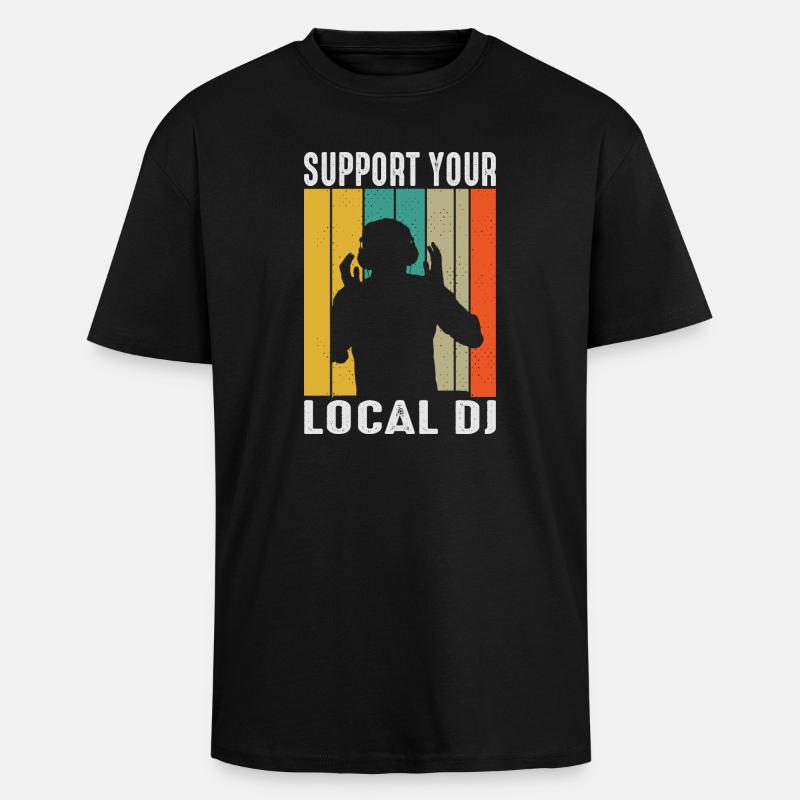DJ Outfit Geschenke - Oversized Heavyweight Unisex T-Shirt - Schwarz
