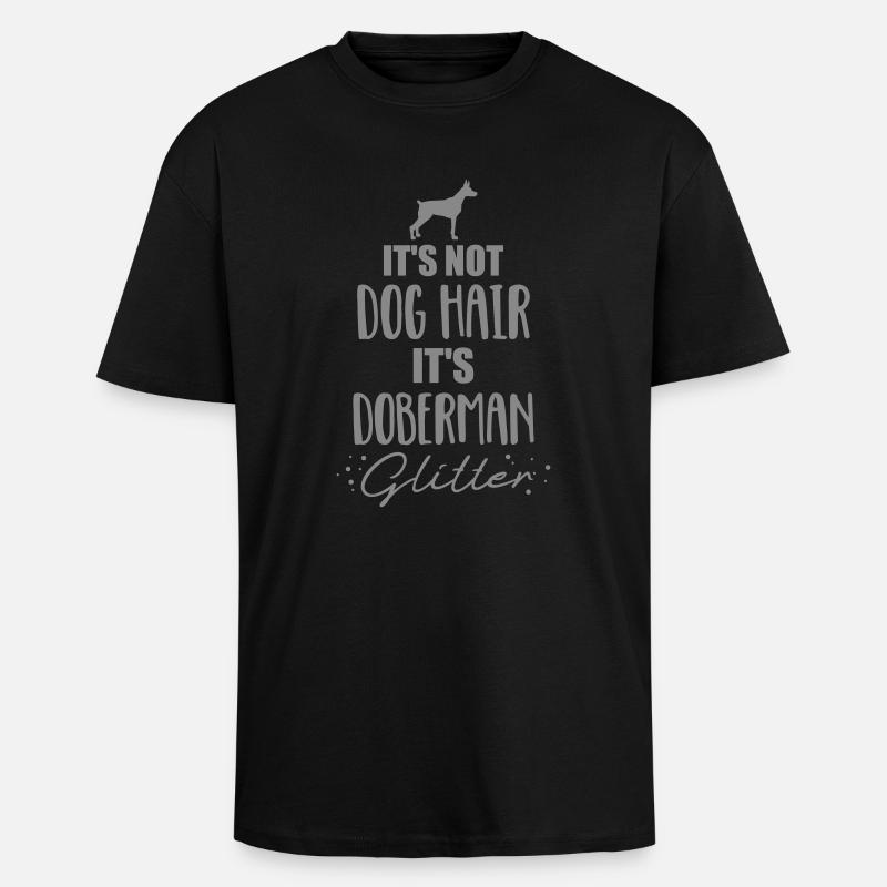 Doberman - Unisex Oversized Heavyweight T-shirt - black
