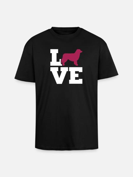 Australian Shepherd - Oversized Heavyweight Unisex T-Shirt - Schwarz