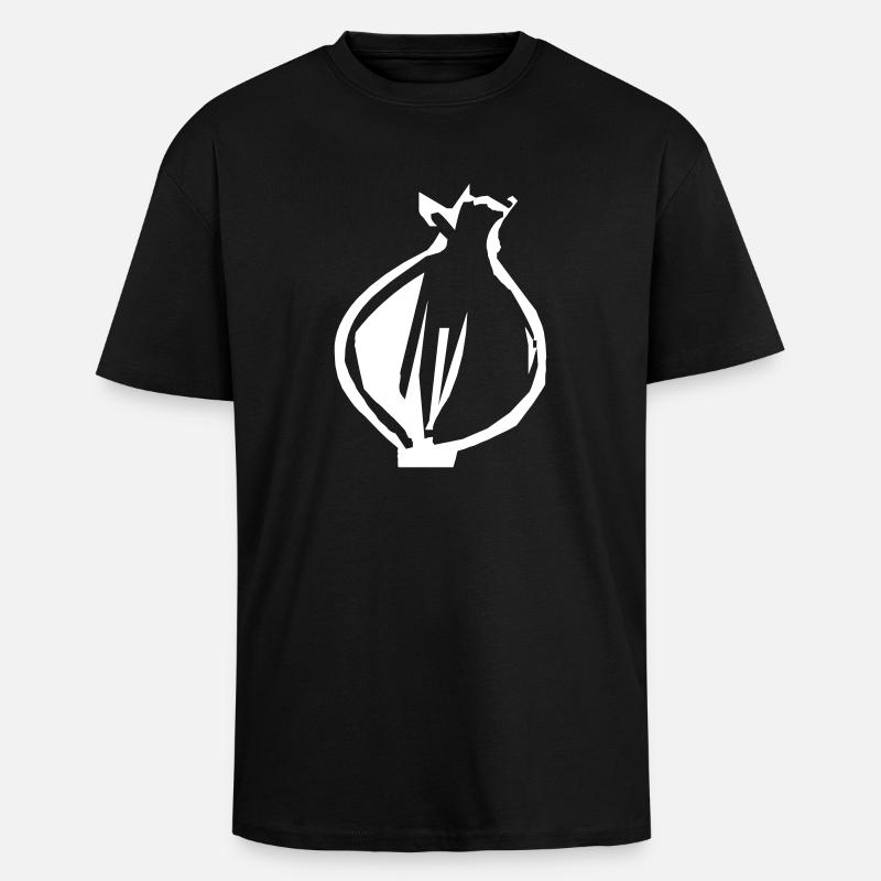 Oignon - T-shirt unisexe oversize épais - noir