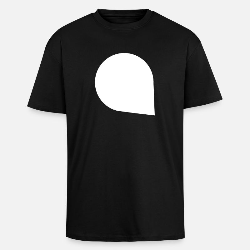 info-bulle Bubble message Discuter - T-shirt unisexe oversize épais - noir