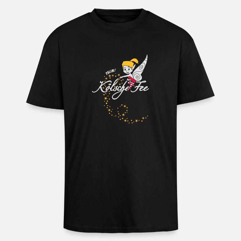 Kölsche Fee - Oversized Heavyweight Unisex T-Shirt - Schwarz