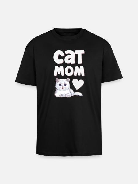 Chats Chats - T-shirt unisexe oversize épais - noir