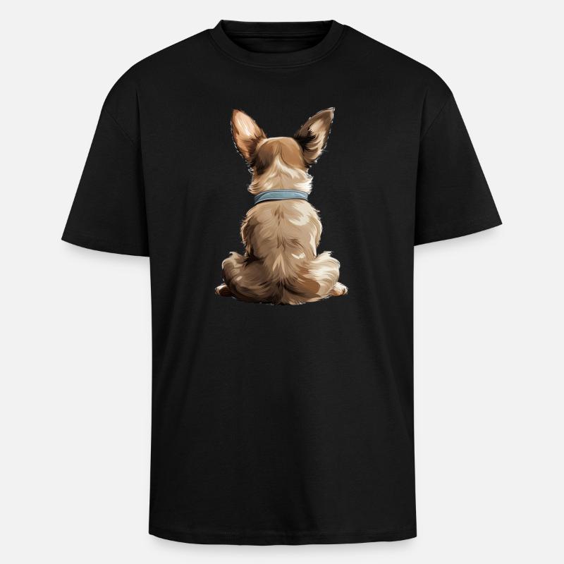 Chihuahua - Oversized Heavyweight Unisex T-Shirt - Schwarz