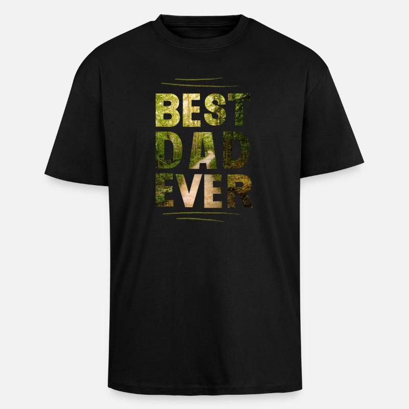 Bester Papa - Oversized Heavyweight Unisex T-Shirt - Schwarz