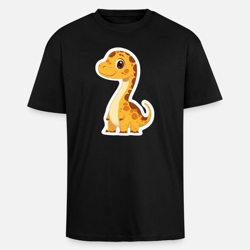 Dinosaurier - Oversized Heavyweight Unisex T-Shirt - Schwarz