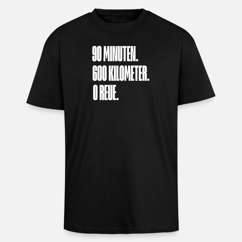 Schwarz hinten  - Oversized Heavyweight Unisex T-Shirt - Schwarz