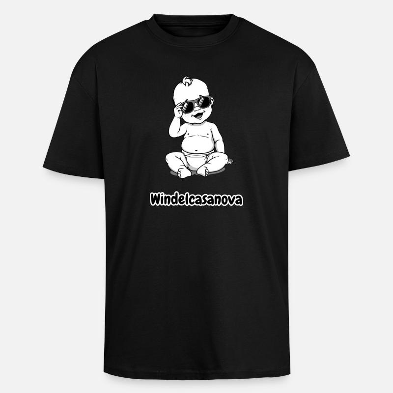 Windel Casanova - Oversized Heavyweight Unisex T-Shirt - Schwarz