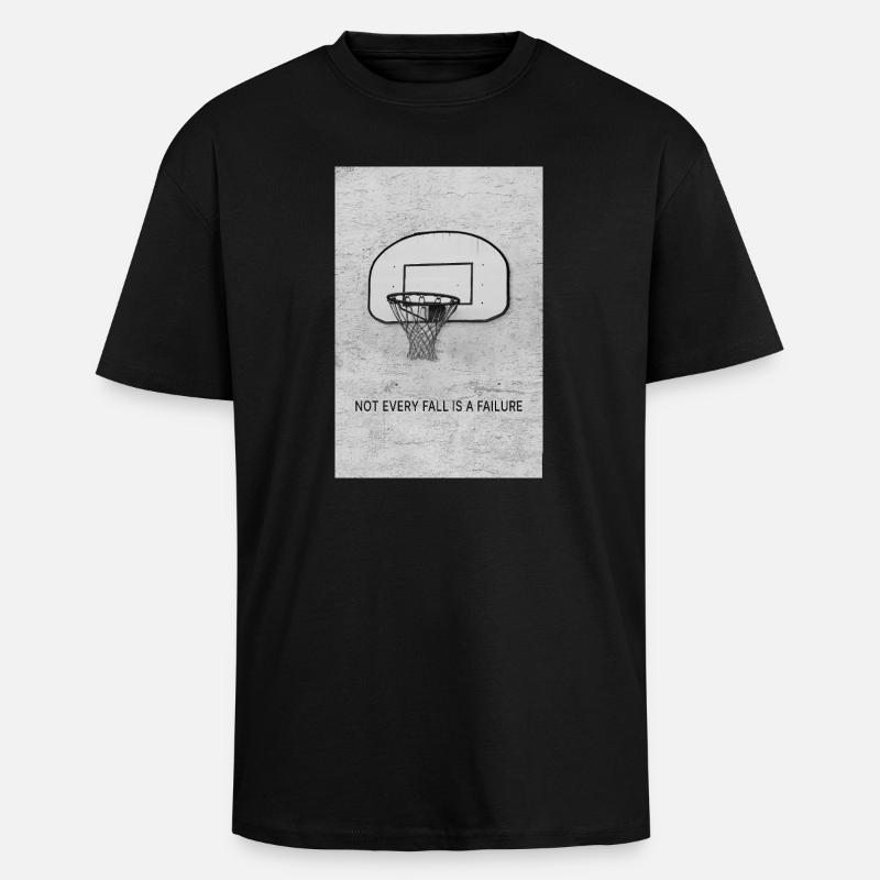 Not every fall is a failure - Unisex Oversized Heavyweight T-shirt - black