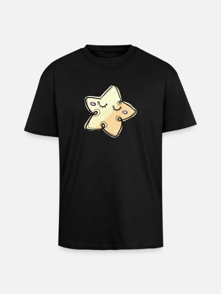 ASTERISK - Unisex Oversized Heavyweight T-shirt - black