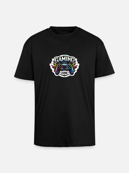 Gaming Zone - Controller Illustration - Oversized Heavyweight Unisex T-Shirt - Schwarz