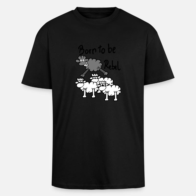 Born to be ... - T-shirt unisexe oversize épais - noir