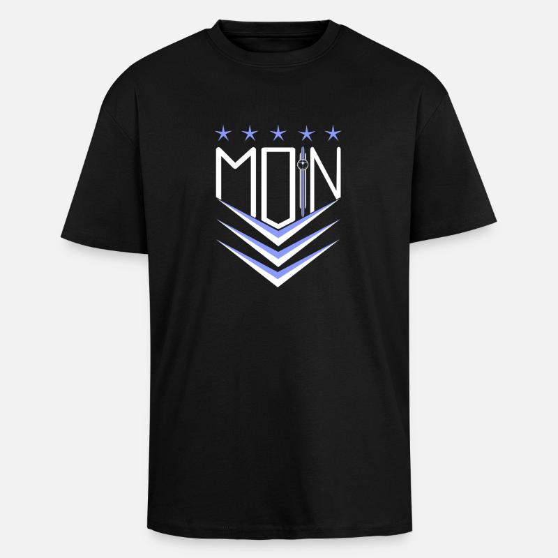 moin - Oversized Heavyweight Unisex T-Shirt - Schwarz