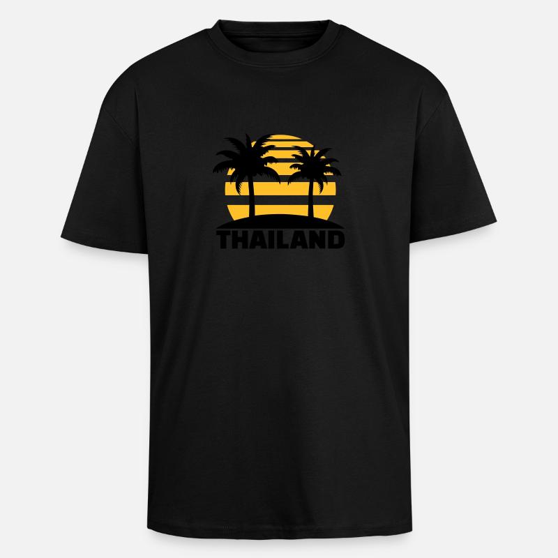 Thailand - Oversized Heavyweight Unisex T-Shirt - Schwarz
