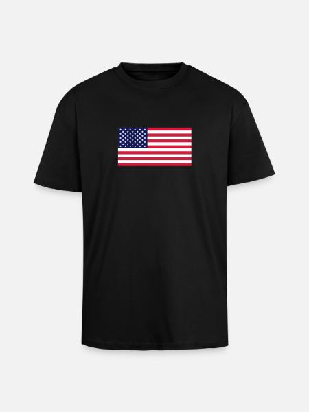 USA! - Oversized Heavyweight Unisex T-Shirt - Schwarz