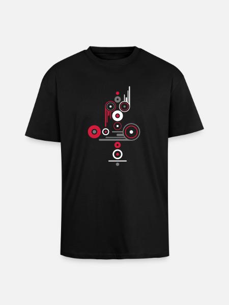 access - Unisex Oversized Heavyweight T-shirt - black