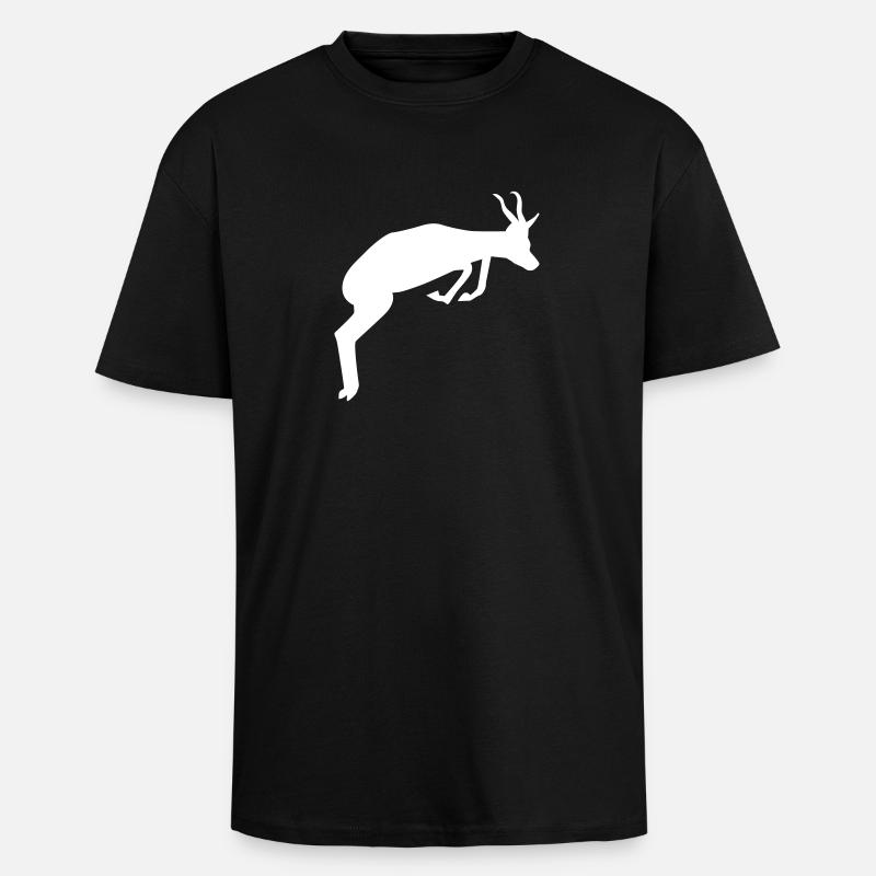 Springbok - T-shirt unisexe oversize épais - noir
