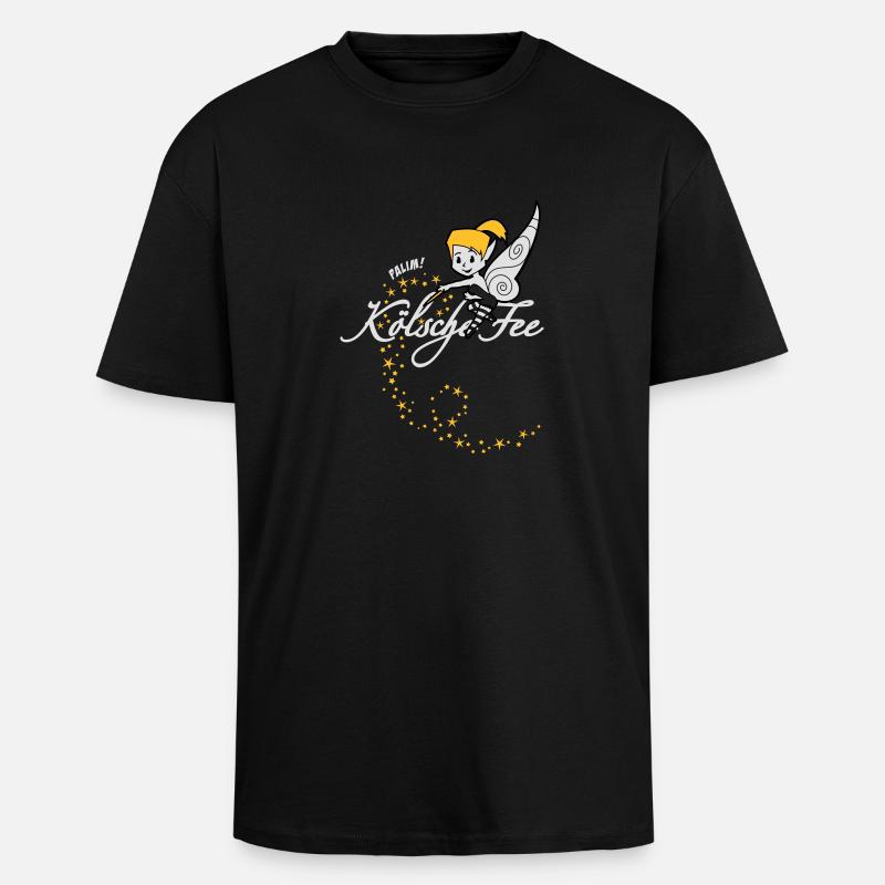 Kölsche Fee - T-shirt unisexe oversize épais - noir