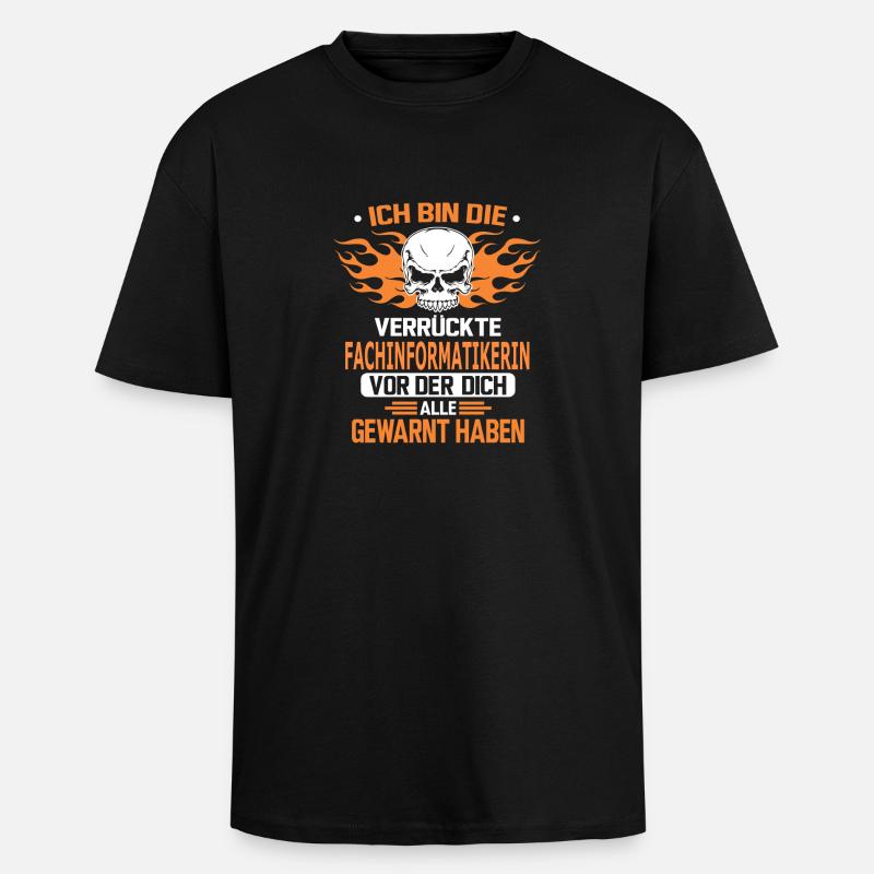 FACHINFORMATIKERIN - Oversized Heavyweight Unisex T-Shirt - Schwarz