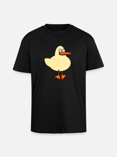 duck - Unisex Oversized Heavyweight T-shirt - black