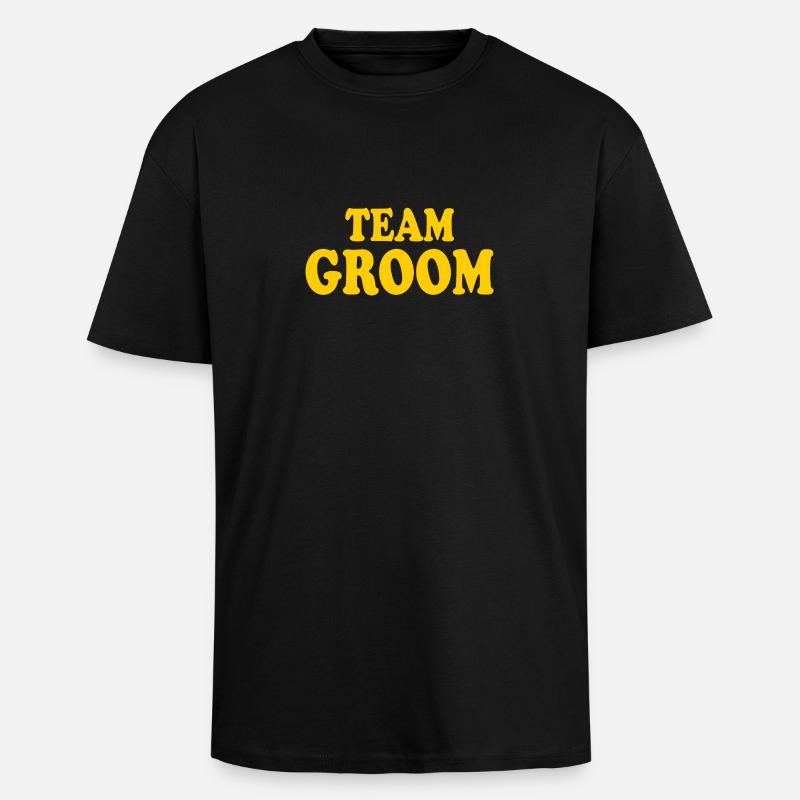 Team groom - Oversized Heavyweight Unisex T-Shirt - Schwarz