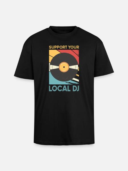DJ Outfit Gifts - Unisex Oversized Heavyweight T-shirt - black