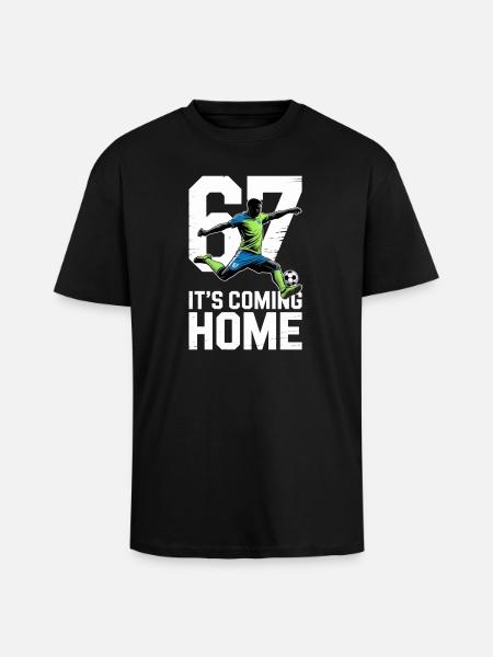 67 – Soccer - Unisex Oversized Heavyweight T-shirt - black
