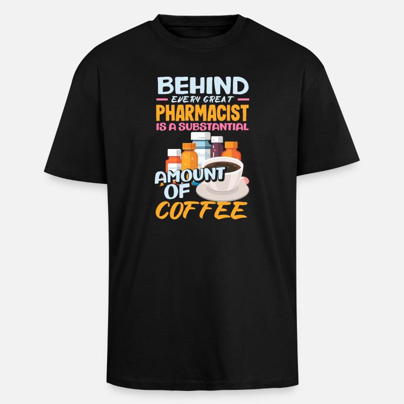 Pharmacist Pharmaceutical Technical - Unisex Oversized Heavyweight T-shirt - black