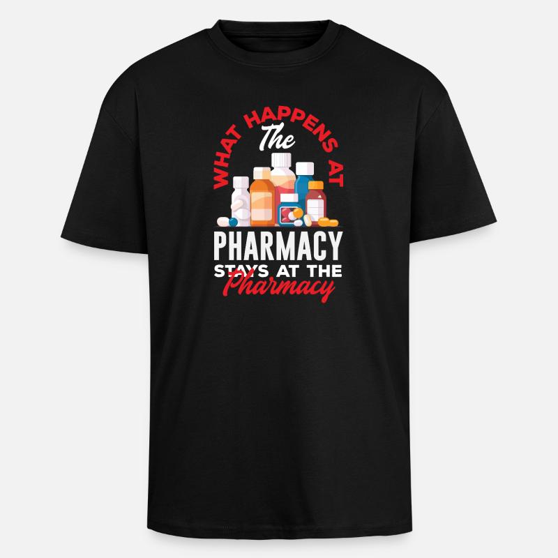 Apotheker Pharmazeutisch-technischer - Oversized Heavyweight Unisex T-Shirt - Schwarz