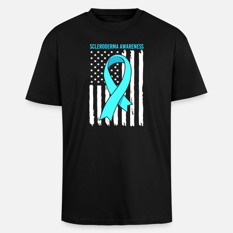 Scleroderma - Unisex Oversized Heavyweight T-shirt - black