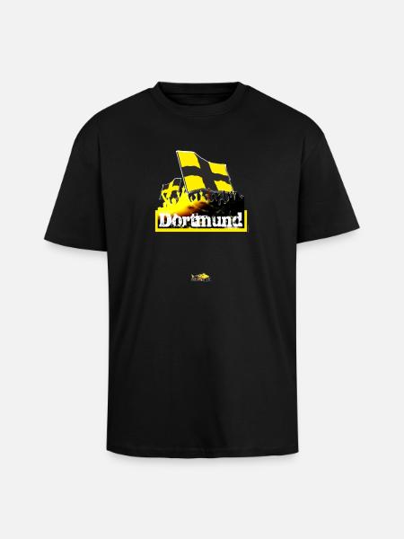 dortmund - Oversized Heavyweight Unisex T-Shirt - Schwarz
