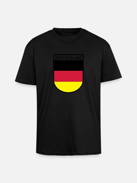 Germany coat of arms 2 - Unisex Oversized Heavyweight T-shirt - black