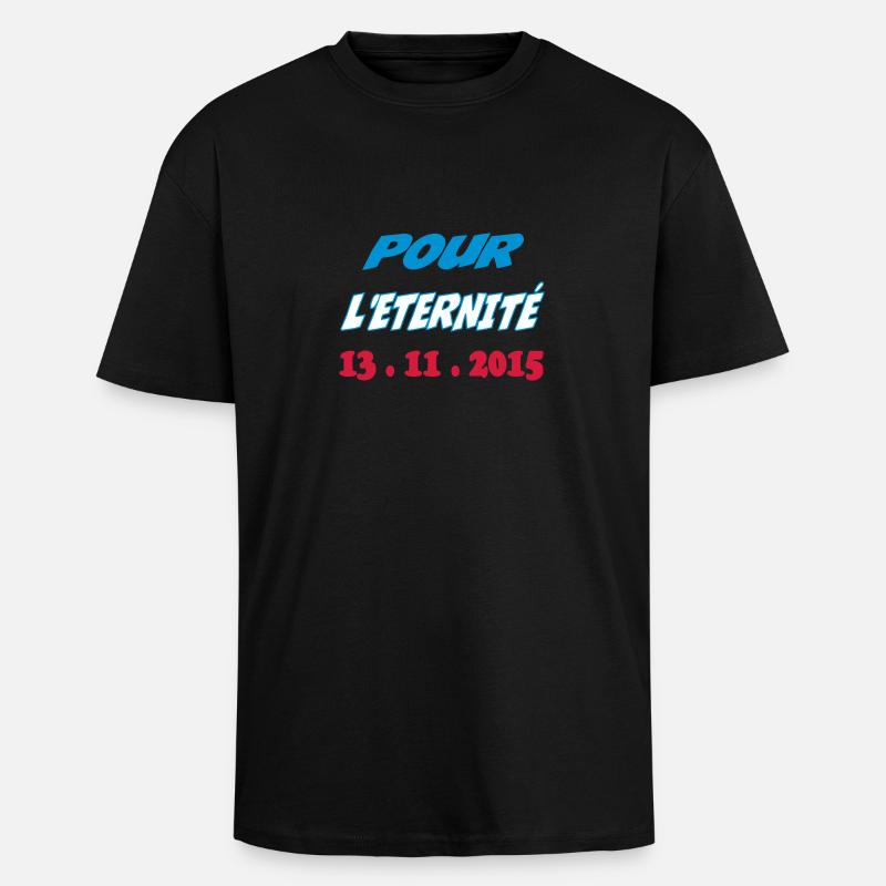 Pour l'éternité - Oversized Heavyweight Unisex T-Shirt - Schwarz
