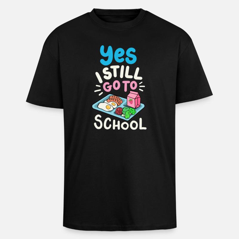 Schule Cafeteria-Crew - Oversized Heavyweight Unisex T-Shirt - Schwarz