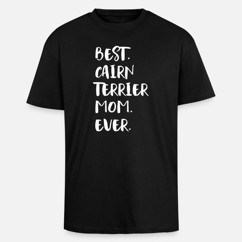 Cairn Terrier - Oversized Heavyweight Unisex T-Shirt - Schwarz