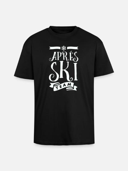 Après Ski Team - Unisex Oversized Heavyweight T-shirt - black