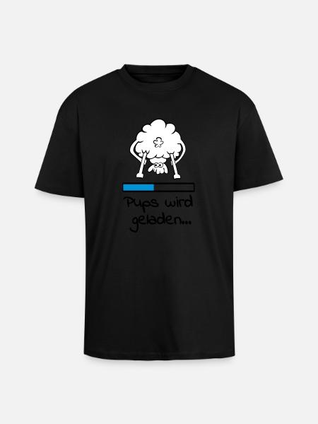 pups_geladen_2_3f - Unisex Oversized Heavyweight T-shirt - black