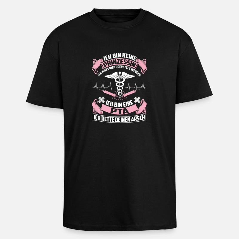 PTA - Pharmazeutisch-technische Assistentin - Oversized Heavyweight Unisex T-Shirt - Schwarz