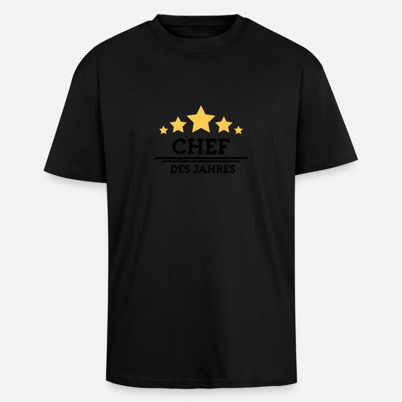 chef des Jahres - Oversized Heavyweight Unisex T-Shirt - Schwarz