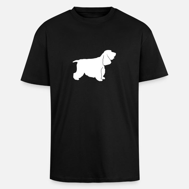 Cocker Spaniel - Oversized Heavyweight Unisex T-Shirt - Schwarz