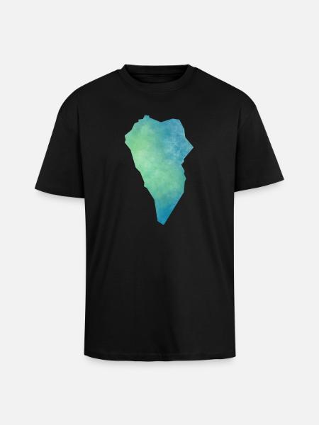 La Palma - Oversized Heavyweight Unisex T-Shirt - Schwarz