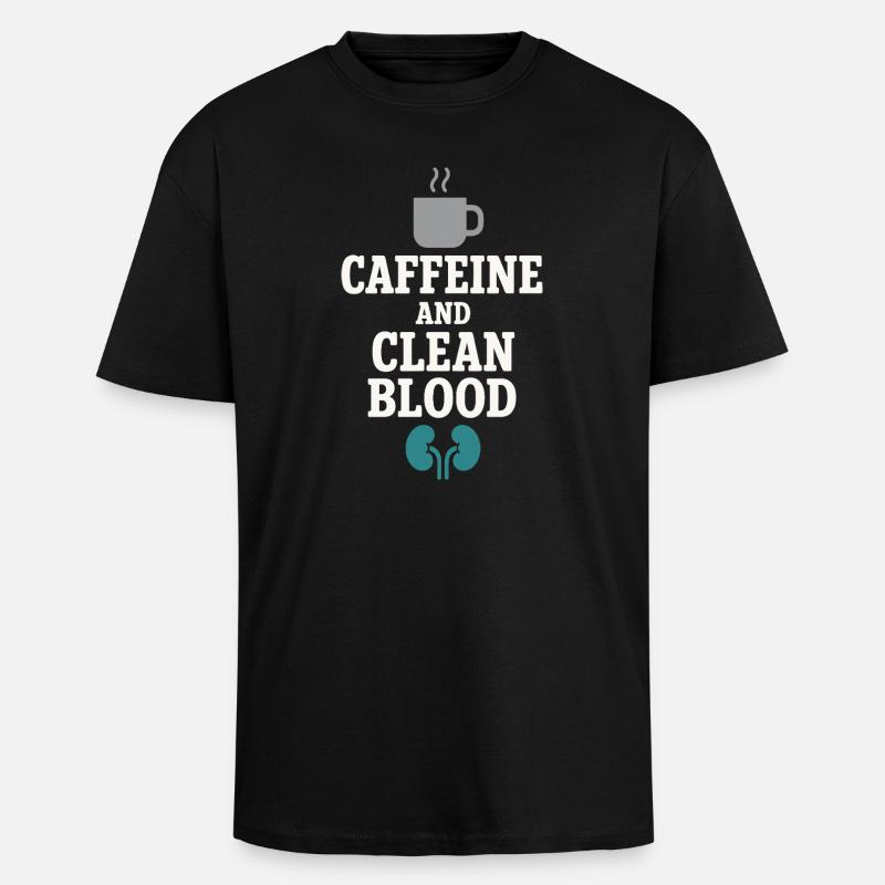 Dialyse Schwester Tech Nierenpflege Nephrologie - Oversized Heavyweight Unisex T-Shirt - Schwarz
