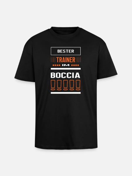 Best Boccia Coach Boccia Trainer Training - Unisex Oversized Heavyweight T-shirt - black