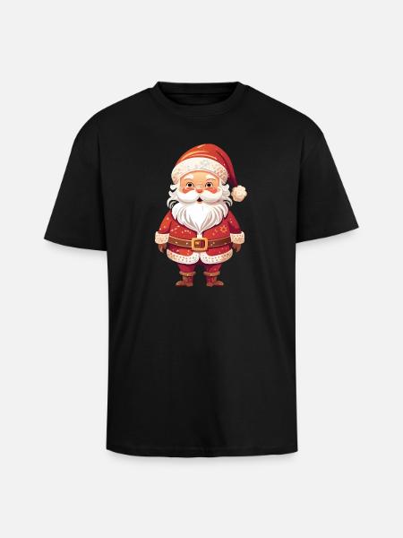 Joyeux Père Noël - T-shirt unisexe oversize épais - noir