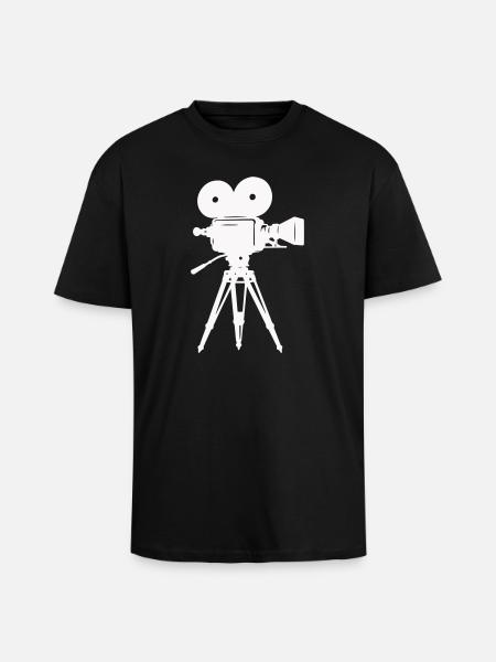 Caméra à pellicule Caméra - T-shirt unisexe oversize épais - noir