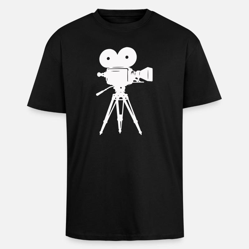 Caméra à pellicule Caméra - T-shirt unisexe oversize épais - noir