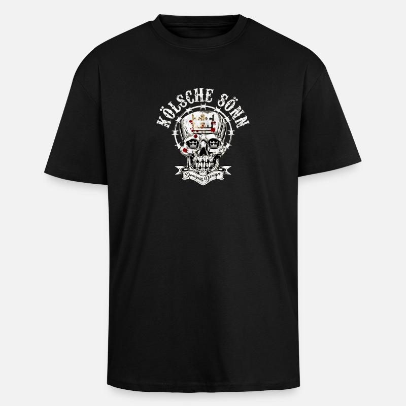 Kölsche Sönn - T-shirt unisexe oversize épais - noir
