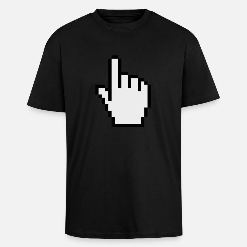 pointer / cursor - Unisex Oversized Heavyweight T-shirt - black